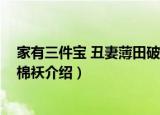 家有三件宝 丑妻薄田破棉袄（关于家有三件宝 丑妻薄田破棉袄介绍）