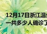 12月17日浙江温州疫情实时动态及温州疫情一共多少人确诊了