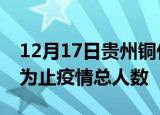 12月17日贵州铜仁累计疫情数据及铜仁目前为止疫情总人数