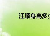 汪顺身高多少真实（汪顺身高）
