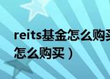 reits基金怎么购买的费用是多少（reits基金怎么购买）
