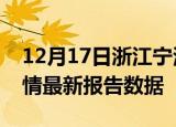 12月17日浙江宁波疫情最新确诊数及宁波疫情最新报告数据