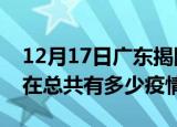 12月17日广东揭阳疫情新增确诊数及揭阳现在总共有多少疫情