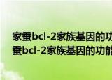 家蚕bcl-2家族基因的功能及其凋亡调控机制研究（关于家蚕bcl-2家族基因的功能及其凋亡调控机制研究介绍）
