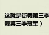 这就是街舞第三季冠军是哪个战队（这就是街舞第三季冠军）