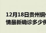 12月18日贵州铜仁疫情今天多少例及铜仁疫情最新确诊多少例