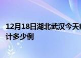 12月18日湖北武汉今天疫情近期情况及武汉最新疫情目前累计多少例