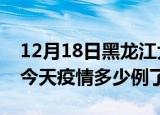 12月18日黑龙江大庆疫情新增病例数及大庆今天疫情多少例了