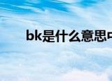 bk是什么意思中文（bk是什么意思）