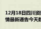 12月18日四川资阳疫情今天多少例及资阳疫情最新通告今天数据