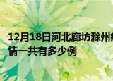 12月18日河北廊坊滁州疫情总共确诊人数及廊坊安徽滁州疫情一共有多少例