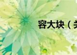 容大块（关于容大块介绍）