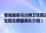 容城县晾马台镇卫生院志愿服务队（关于容城县晾马台镇卫生院志愿服务队介绍）