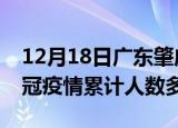 12月18日广东肇庆疫情新增多少例及肇庆新冠疫情累计人数多少