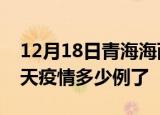 12月18日青海海西疫情新增病例数及海西今天疫情多少例了