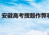 安徽高考搜题作弊事件（安徽破考试作弊案）