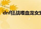 dnf狂战嗜血龙女宠物外观（dnf狂战嗜血）