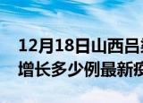 12月18日山西吕梁最新疫情状况及吕梁今天增长多少例最新疫情