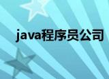 java程序员公司（java程序员工资待遇）