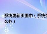 系统更新页面中（系统更新页面中找不到手动选择安装包怎么办）