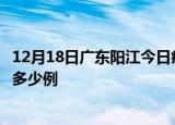 12月18日广东阳江今日疫情最新报告及阳江疫情到今天总共多少例