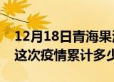 12月18日青海果洛疫情消息实时数据及果洛这次疫情累计多少例