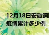 12月18日安徽铜陵疫情现状详情及铜陵这次疫情累计多少例