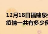 12月18日福建泉州疫情最新确诊数及泉州的疫情一共有多少例