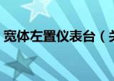 宽体左置仪表台（关于宽体左置仪表台介绍）