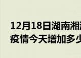 12月18日湖南湘潭疫情最新消息数据及湘潭疫情今天增加多少例