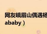 网友峨眉山偶遇杨幂（网友峨眉山偶遇Angelababy）
