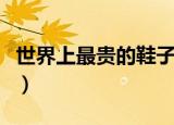 世界上最贵的鞋子多少钱（世界上最贵的鞋子）