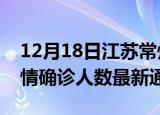 12月18日江苏常州疫情新增多少例及常州疫情确诊人数最新通报