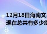 12月18日海南文昌疫情最新数据今天及文昌现在总共有多少疫情