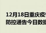12月18日重庆疫情总共确诊人数及重庆疫情防控通告今日数据