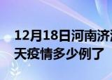 12月18日河南济源疫情新增病例数及济源今天疫情多少例了