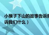 小猴子下山的故事告诉我们什么道理（小猴子下山的故事告诉我们什么）