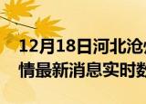 12月18日河北沧州疫情最新通报表及沧州疫情最新消息实时数据