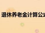 退休养老金计算公式表（退休养老金计算器）