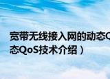 宽带无线接入网的动态QoS技术（关于宽带无线接入网的动态QoS技术介绍）