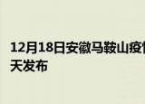 12月18日安徽马鞍山疫情近期公布数据及马鞍山最新消息今天发布