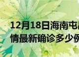 12月18日海南屯昌疫情今天多少例及屯昌疫情最新确诊多少例