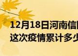 12月18日河南信阳疫情消息实时数据及信阳这次疫情累计多少例
