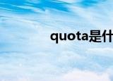 quota是什么意思（quota）