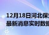 12月18日河北保定今日疫情详情及保定疫情最新消息实时数据