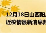 12月18日山西阳泉疫情新增确诊数及阳泉最近疫情最新消息数据