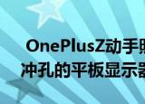  OnePlusZ动手照片泄露显示带有顶部中心冲孔的平板显示器