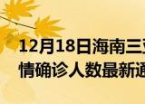 12月18日海南三亚疫情新增多少例及三亚疫情确诊人数最新通报