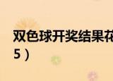 双色球开奖结果花落几省（双色球开奖结果45）