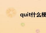 quit什么梗（quit什么意思）